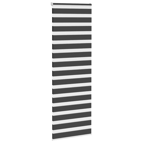 Vidaxl zebra rolgordijn 75x230 cm stofbreedte 70,9 cm zwart