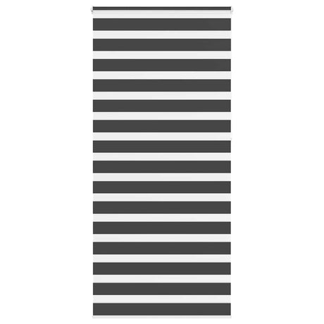 Vidaxl zebra rolgordijn 105x230 cm stofbreedte 100,9 cm zwart