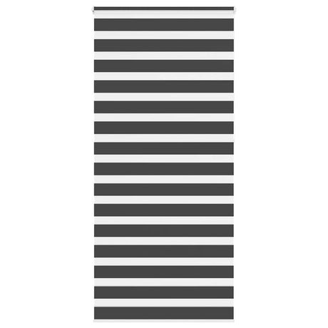 Vidaxl zebra rolgordijn 115x230 cm stofbreedte 110,9 cm zwart