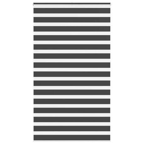 Vidaxl zebra rolgordijn 120x230 cm stofbreedte 115,9 cm zwart
