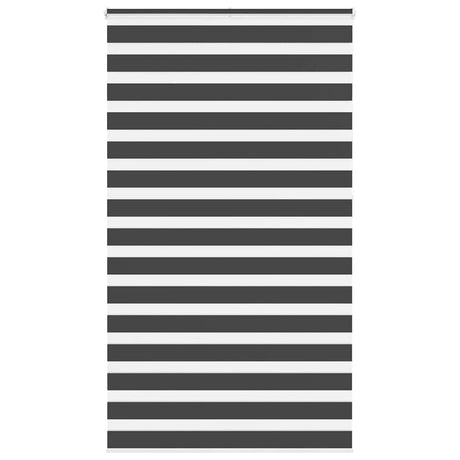 Vidaxl zebra rolgordijn 125x230 cm stofbreedte 120,9 cm zwart
