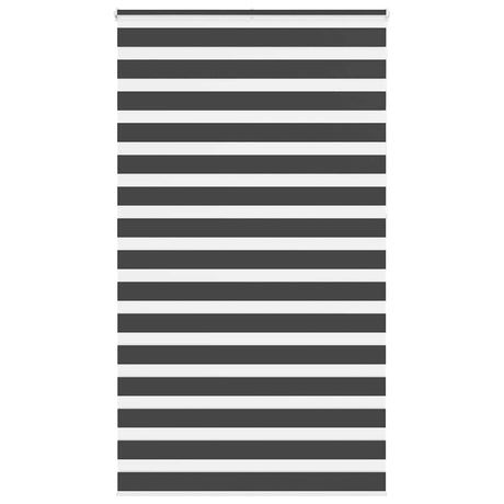 Vidaxl zebra rolgordijn 130x230 cm stofbreedte 125,9 cm zwart