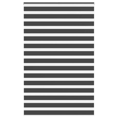 Vidaxl zebra rolgordijn 150x230 cm stofbreedte 145,9 cm zwart