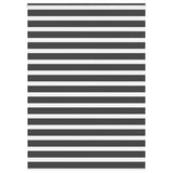Vidaxl zebra rolgordijn 155x230 cm stofbreedte 150,9 cm zwart