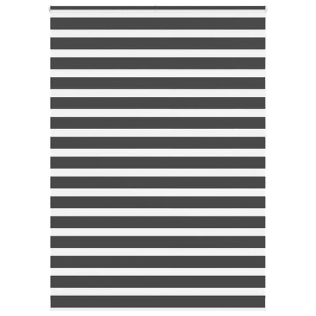 Vidaxl zebra rolgordijn 155x230 cm stofbreedte 150,9 cm zwart