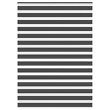 Vidaxl zebra rolgordijn 165x230 cm stofbreedte 160,9 cm zwart