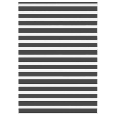 Vidaxl zebra rolgordijn 165x230 cm stofbreedte 160,9 cm zwart