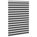 Vidaxl zebra rolgordijn 165x230 cm stofbreedte 160,9 cm zwart