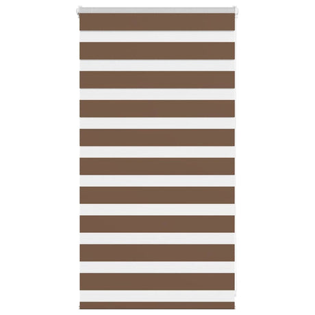 Vidaxl zebra rolgordijn 75x100 cm stofbreedte 70,9 cm polyester bruin