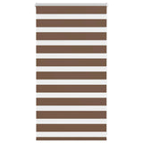 Vidaxl zebra rolgordijn 90x100 cm stofbreedte 85,9 cm polyester bruin