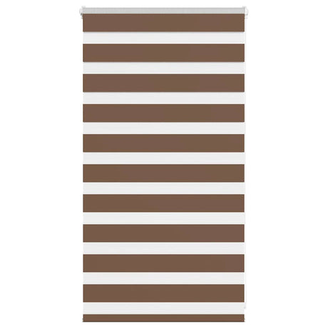 Vidaxl zebra rolgordijn 90x100 cm stofbreedte 85,9 cm polyester bruin