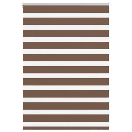 Vidaxl zebra rolgordijn 95x100 cm stofbreedte 90,9 cm polyester bruin