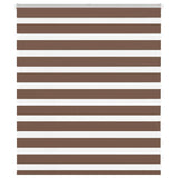 Vidaxl Zebra Rouleau aveugle 130x100 cm Largeur de tissu 125,9 cm Brown en polyester