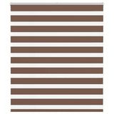 Vidaxl zebra rolgordijn 135x100 cm stofbreedte 130,9cm polyester bruin