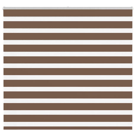 Vidaxl zebra rolgordijn 155x100 cm stofbreedte 150,9cm polyester bruin