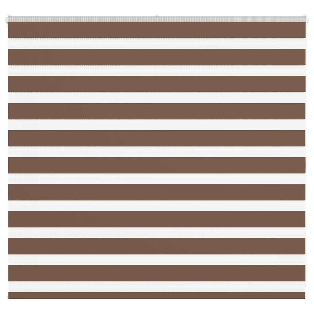 Vidaxl Zebra Roller Blind 160x100 cm Støvbredde 155,9 cm Polyester Brown