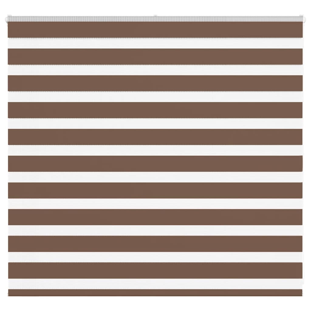 Vidaxl Zebra Roller Blind 165x100 cm Støvbredde 160,9 cm Polyester Brown