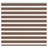 Vidaxl Zebra Roller Blind 165x100 cm Støvbredde 160,9 cm Polyester Brown