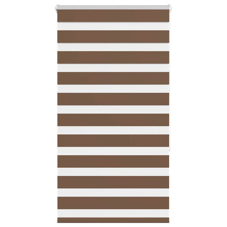 Vidaxl zebra rolgordijn 70x150 cm stofbreedte 65,9 cm polyester bruin