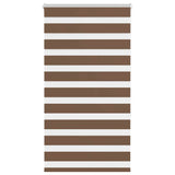 Vidaxl zebra rolgordijn 75x150 cm stofbreedte 70,9 cm polyester bruin