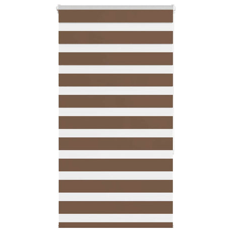 Vidaxl zebra rolgordijn 80x150 cm stofbreedte 75,9 cm polyester bruin