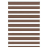 Vidaxl zebra rolgordijn 100x150 cm stofbreedte 95,9 cm polyester bruin