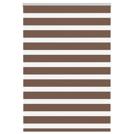 Vidaxl zebra rolgordijn 100x150 cm stofbreedte 95,9 cm polyester bruin