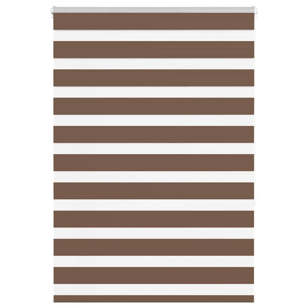 Vidaxl Zebra roller blind 110x150 cm dust width 105.9 cm polyester brown