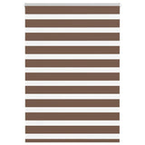 Vidaxl zebra rolgordijn 110x150 cm stofbreedte 105,9cm polyester bruin