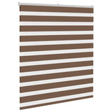 Vidaxl Zebra Roller Blind 120x150 cm Dammbredd 115,9 cm polyesterbrun