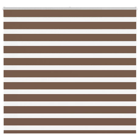 Vidaxl zebra rolgordijn 160x150 cm stofbreedte 155,9cm polyester bruin
