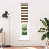 Vidaxl Zebra roller blind 45x200 cm dust width 40.9 cm polyester brown