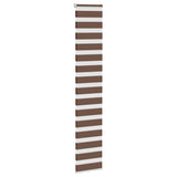 Vidaxl Zebra roller blind 45x200 cm dust width 40.9 cm polyester brown