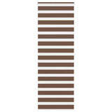 Vidaxl zebra rolgordijn 75x200 cm stofbreedte 70,9 cm polyester bruin