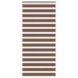 Vidaxl Zebra Roller Blind 110x200 cm Støvbredde 105,9 cm Polyester Brown