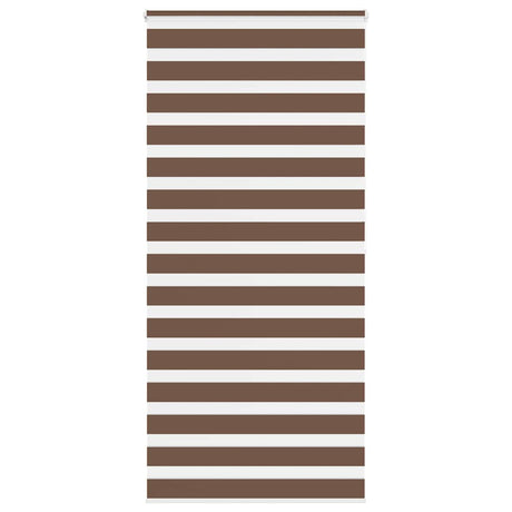 Vidaxl zebra rolgordijn 110x200 cm stofbreedte 105,9cm polyester bruin