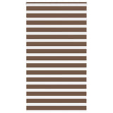 Vidaxl Zebra roller blind 120x200 cm dust width 115.9 cm polyester brown