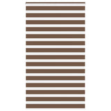 Vidaxl zebra rolgordijn 120x200 cm stofbreedte 115,9cm polyester bruin
