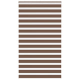 Vidaxl zebra rolgordijn 125x200 cm stofbreedte 120,9cm polyester bruin
