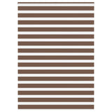 Vidaxl zebra rolgordijn 155x200 cm stofbreedte 150,9cm polyester bruin