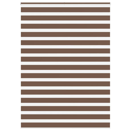 Vidaxl zebra rolgordijn 155x200 cm stofbreedte 150,9cm polyester bruin