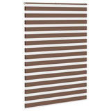 Vidaxl Zebra Roller Blind 155x200 cm Dammbredd 150,9 cm polyesterbrun