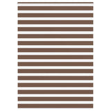 Vidaxl Zebra roller blind 165x200 cm Fabric width 160.9 cm polyester brown