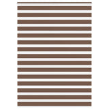 Vidaxl zebra rolgordijn 165x200 cm stofbreedte 160,9cm polyester bruin