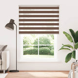 Vidaxl Zebra Roller Blind 165x200 cm Stofbredde 160,9 cm polyesterbrun