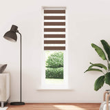 Vidaxl Zebra Roller Blind 55x230 cm Stoffbreite 50,9 cm Polyesterbraun