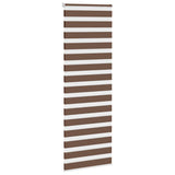 Vidaxl Zebra Roller Blind 75x230 CM Szerokość tkaniny 70,9 cm poliestrowy brąz