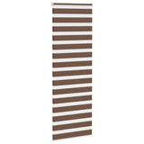 Vidaxl Zebra Roller Blind 85x230 cm Tygbredd 80,9 cm polyesterbrun