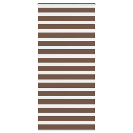 Vidaxl zebra rolgordijn 100x230 cm stofbreedte 95,9 cm polyester bruin