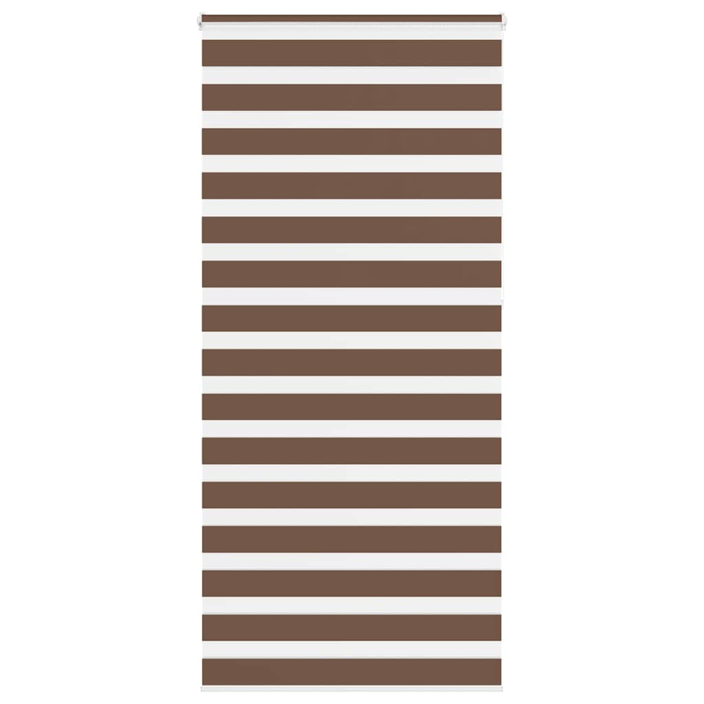 Vidaxl Zebra roller blind 115x230 cm Fabric width 110.9 cm polyester brown